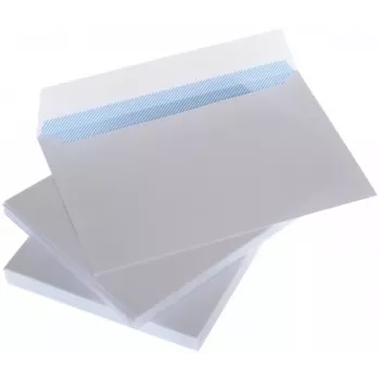Buste C5 bianche con banda e stampa interna 162x229 mm 25 pezzi
