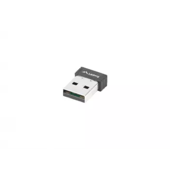 Adattatore USB Wi-Fi wireless LANBERG NC-0150-WI — 150 Mbit/s, antenna esterna 2 dBi, nero