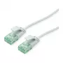 ROLINE RM UTP DataCenter Cavo patch Cat.6A (Classe EA), slim, grigio, 0,5 m