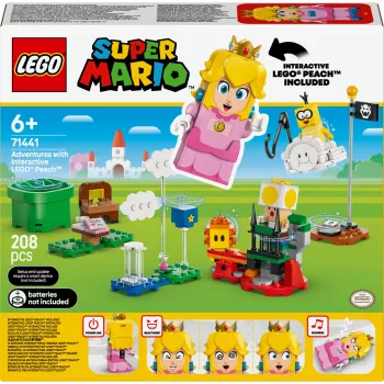 Giocattolo da costruzione LEGO 71441 Super Mario set figura LEGO Peach interattiva, compatibile con il sistema LEGO