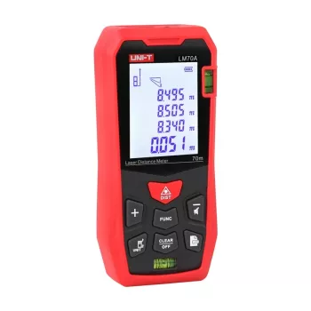 Distanziometro laser UNI-T LM70A – portata 70 m, precisione 1 mm