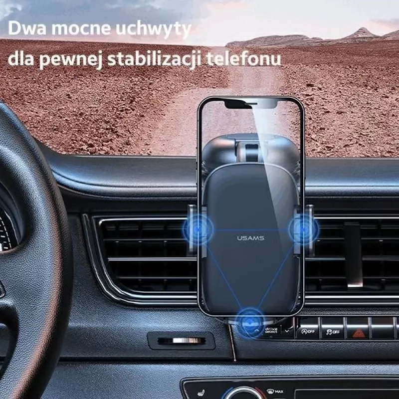 Supporto auto usams ZJ063 per cruscotto o parabrezza, angolo regolabile