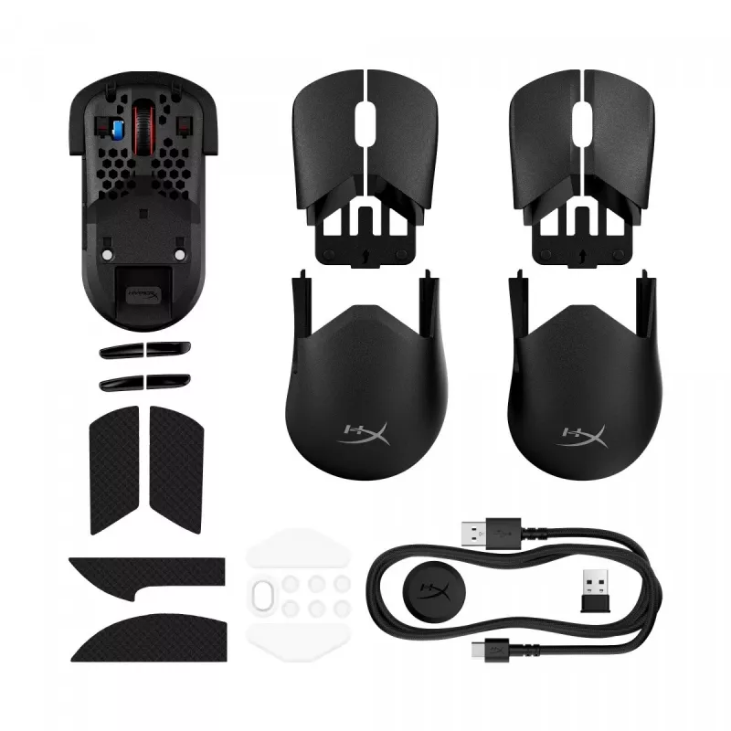 Mouse gaming HyperX Pulsefire Saga Pro wireless (nero)