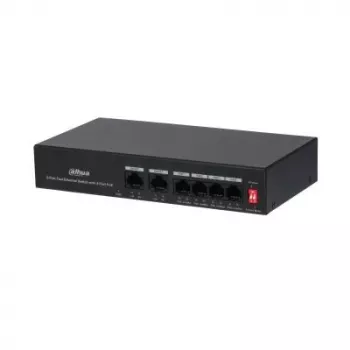Switch di rete Dahua Technology PoE DH-PFS3006-4ET-36 Fast Ethernet (10/100) Power over Ethernet (PoE) nero