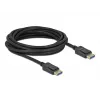 Delock - Cavo DisplayPort - DisplayPort (M) a DisplayPort (M) - DisplayPort 2,0 - 2,0 m - Supporta 10K 60 Hz (10.240 x 4320) - nero (80262)