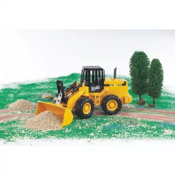 Pala gommata articolata BRUDER FR 130, costruzione in ABS, nero, per bambini da 3 anni