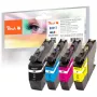 Peach multipack con chip, compatibile con Brother LC-3217VALP