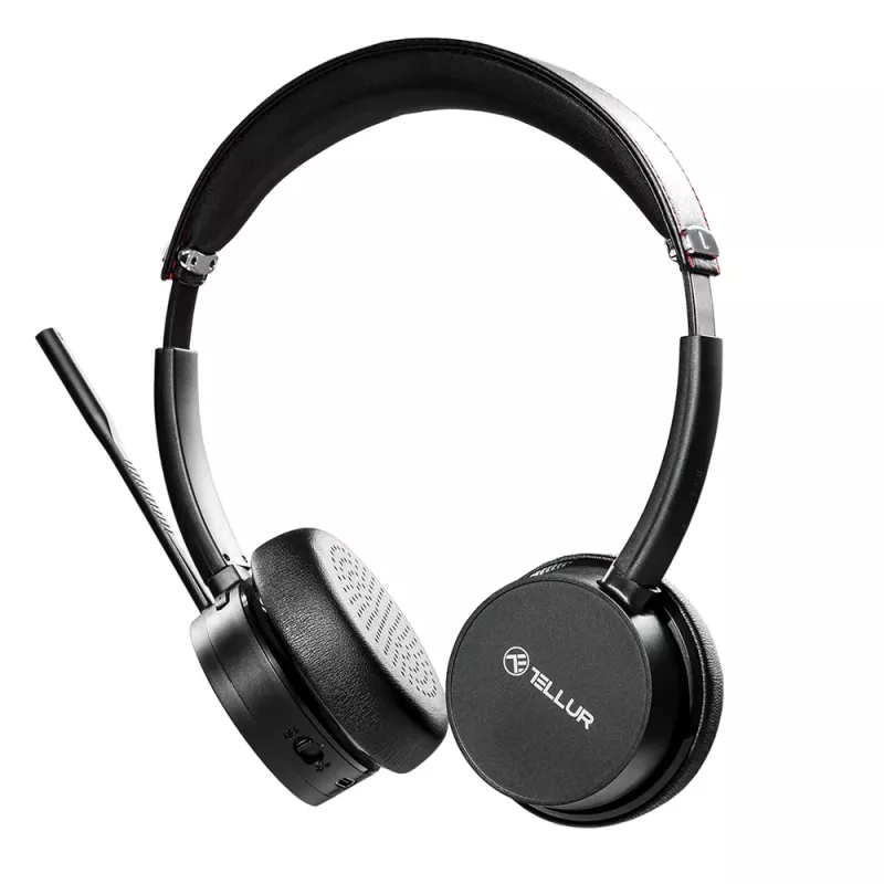 Cuffie Tellur Voice Pro Wireless cuffie da call center nere TLL411007