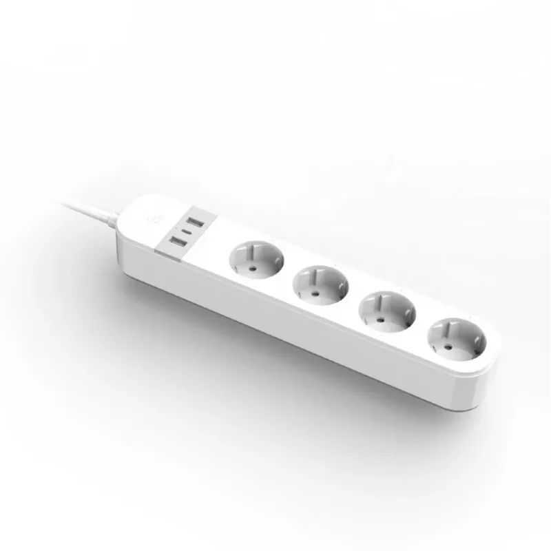 Ciabatta intelligente Gembird TSL-PS-S4U-01-W 4 uscite AC 3880 W bianco