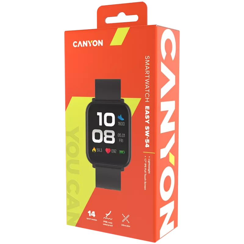 Smartwatch Canyon EASY SW-54 nero