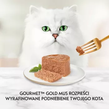 Cibo umido per gatti Purina Nestlé GOURMET Gold tacchino 85 g lattina per gatti adulti, formula per il controllo del peso