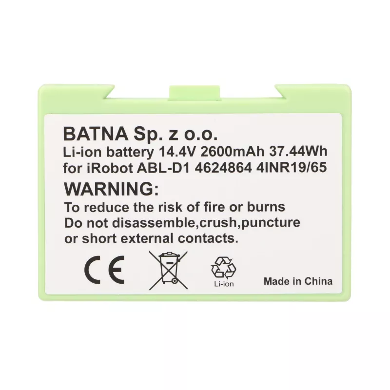 Roomba | Batteria, batteria ricaricabile per aspirapolvere | E5 E6 I7 14,4V 2600mAh