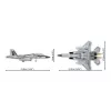 Mattoncini Cobi Boeing F-15EX Eagle II set modello COIB-5900, kit da collezione in scala