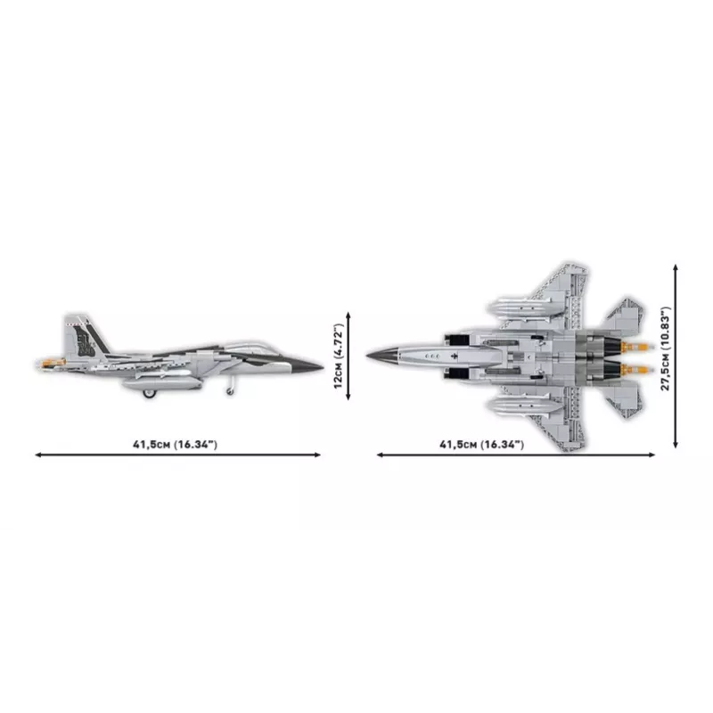 Mattoncini Cobi Boeing F-15EX Eagle II set modello COIB-5900, kit da collezione in scala