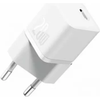 Baseus Gan5 Fast Charger Mini 1C 20W Smartphone Universale bianco