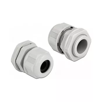 Pressacavo DeLOCK 60366 grigio plastica 2 pz.