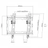 Supporto a parete per TV SBOX PLB-3422T-2, inclinabile, per 23–43 pollici / 45 kg, VESA 200×200