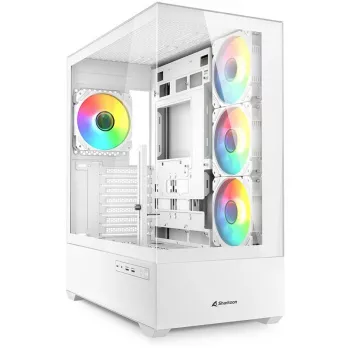Case PC Sharkoon AK6 RGB, ATX, bianco