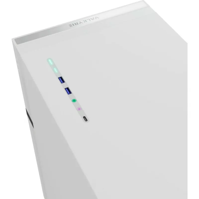 VK02 Lite, case tower bianco, vetro temperato
