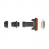 Connettore femmina D-Sub 15 poli DeLOCK IP67 impermeabile nero/arancione
