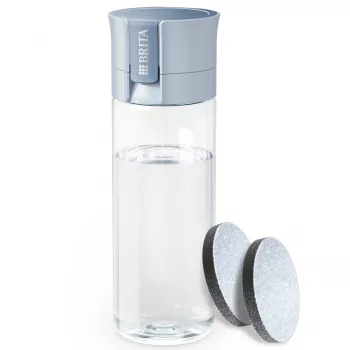 Borraccia filtrante BRITA Vital azzurro pastello 600 ml con 2 filtri MicroDisc, senza BPA, lavabile in lavastoviglie