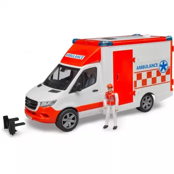 Bruder 1/16 Mercedes-Benz Sprinter ambulanza con conducente