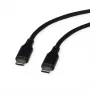 ROLINE cavo USB 2.0 C-C ST/ST silicone 60W 1m nero - cavo - digitale/dati (11.02.9120)