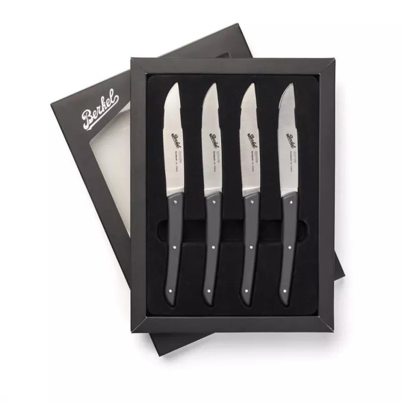 Berkel set coltelli da bistecca 4 pz. colore nero