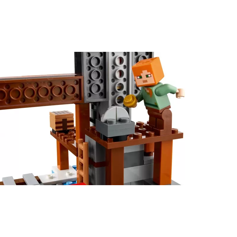 Giocattolo da costruzione LEGO Minecraft La miniera con piccone set 21277 – 530 pezzi, 3 minifigure, età 8+