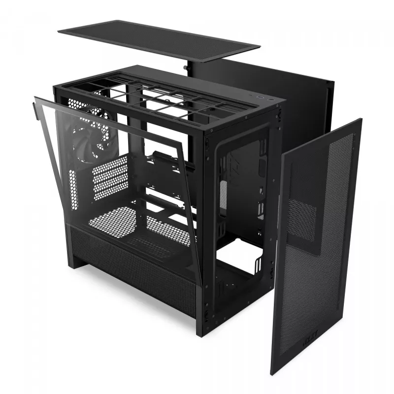 NZXT H3 Flow Micro ATX Airflow case - nero