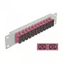 Patch panel fibra ottica DeLOCK 10 pollici 12 porte SC duplex viola 1U grigio