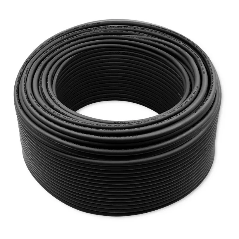 Cavo solare QOLTEC 53851 4 mm² 100 m nero