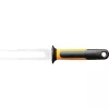 Forchettone da carne Fiskars 1057548 con manico in acciaio inox, forchetta da taglio a due punte