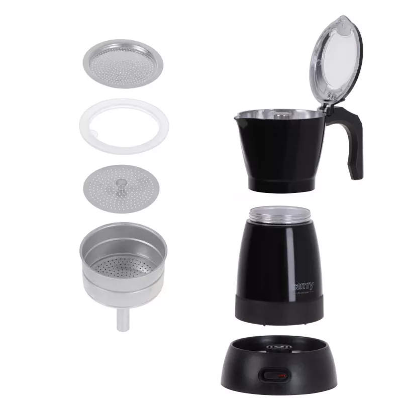 Caffettiera moka elettrica Camry CR 4415b 0,5 L, 480 W, nero