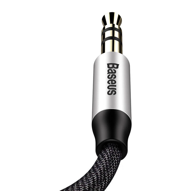 Cavo audio Baseus Yiven jack 3,5 mm M30 1,5 m argento + nero