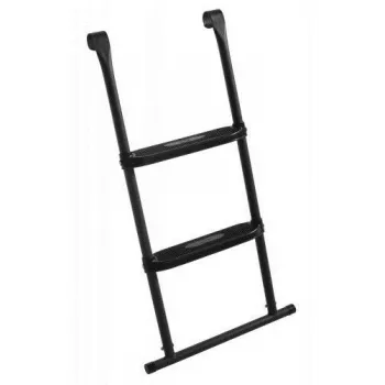 Scala per trampolino Salta 609 — scala in acciaio con 2 gradini, nera, larghezza 520 mm, altezza 980 mm