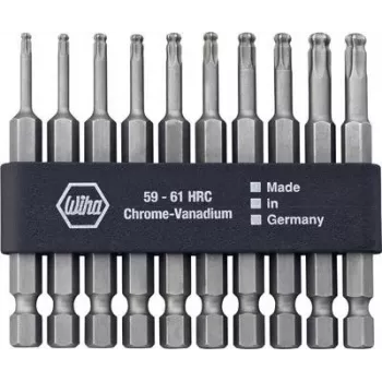 Set di punte per cacciavite Wiha 32804 — 10 pz., Torx T10–T30, 70 mm