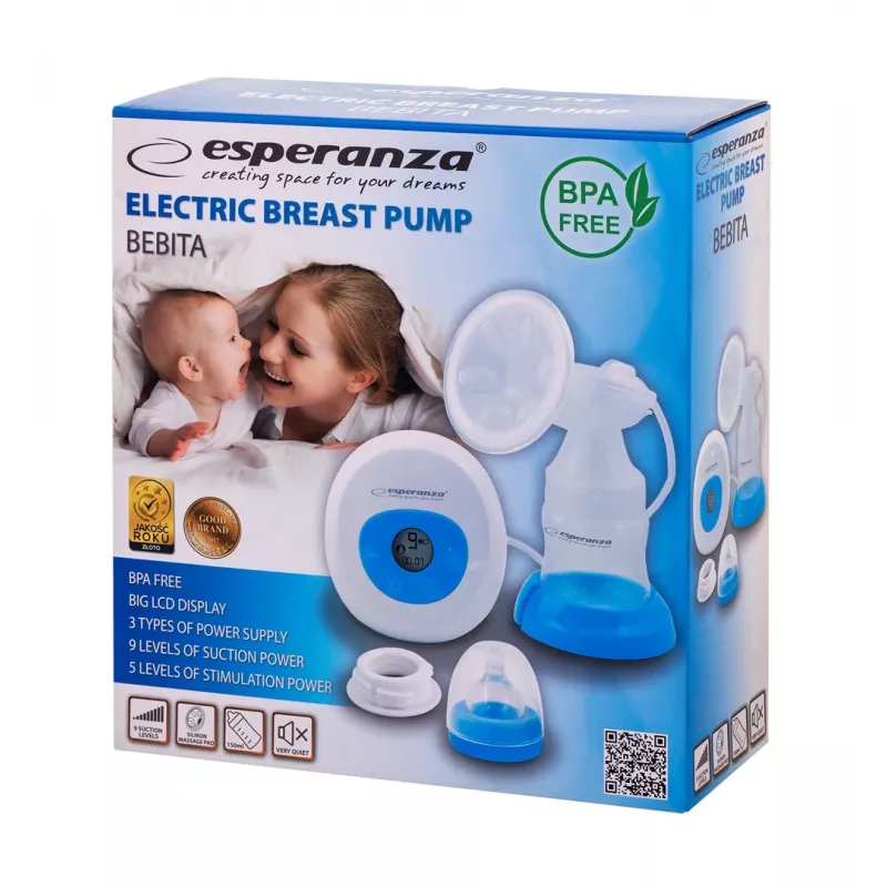 Esperanza BEBITA ECM001B Tiralatte elettrico, 150 ml, blu