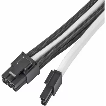 Prolunga cavo di alimentazione SILVERSTONE PP07E 8 pin PCIe 30 cm (nero/bianco)