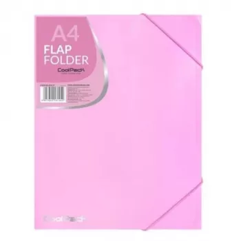 Coolpack cartella con elastico PP, A4, rosa pastello
