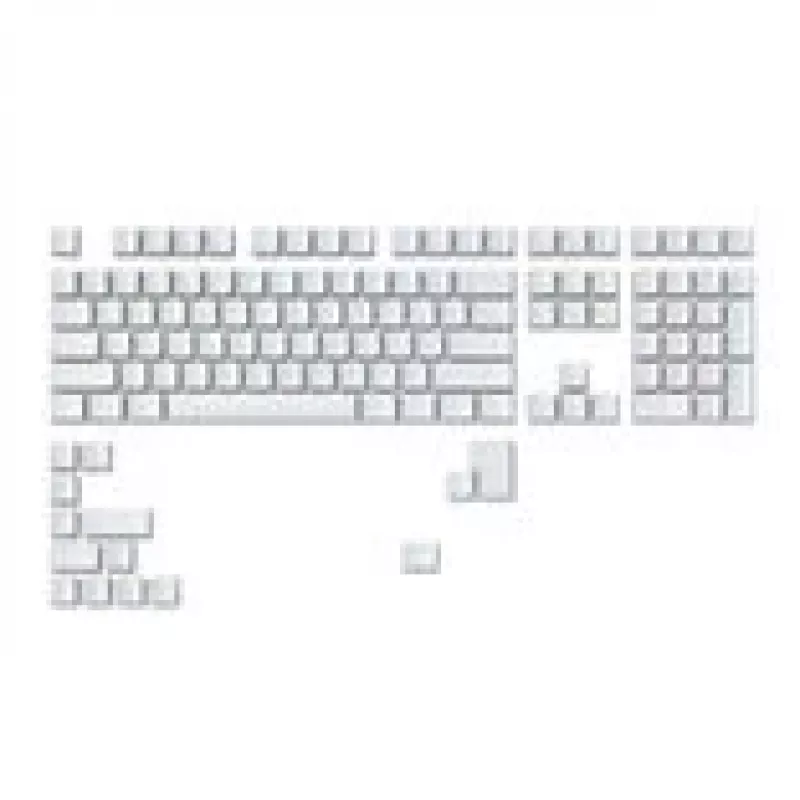 Set di copritasti GLORIOUS GMMK ABS Doubleshot V2 layout UK bianco — copritasti di ricambio per tastiere meccaniche