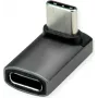 Adattatore USB4 40G Type-C M/F 90° largo in alluminio ROLINE (12.03.2934)