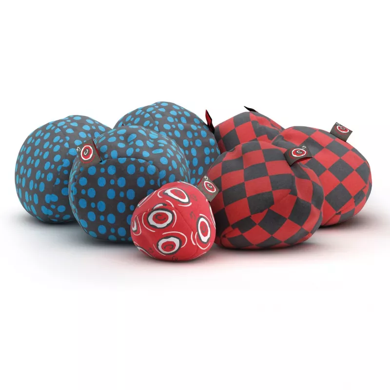 Crossboule Set Downtown, gioco di abilità blu/rosso