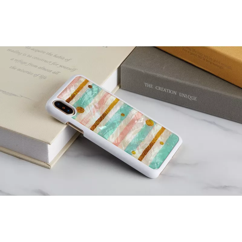 iKins Pop Mint custodia per iPhone XS/X, bianca