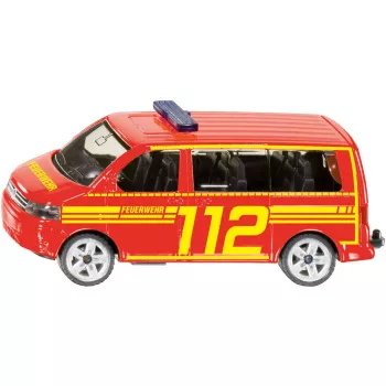 Usorteret Siku VW T5 modello veicolo di comando dei vigili del fuoco SIE-30474970 veicolo di emergenza in pressofusione 1:87