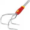 WOLF-Garten BE-M Multi-Star coltivatore manuale, 11 cm, rosso/giallo (71AAA003650)