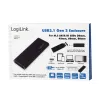 Case SSD LogiLink UA0314 nero M.2