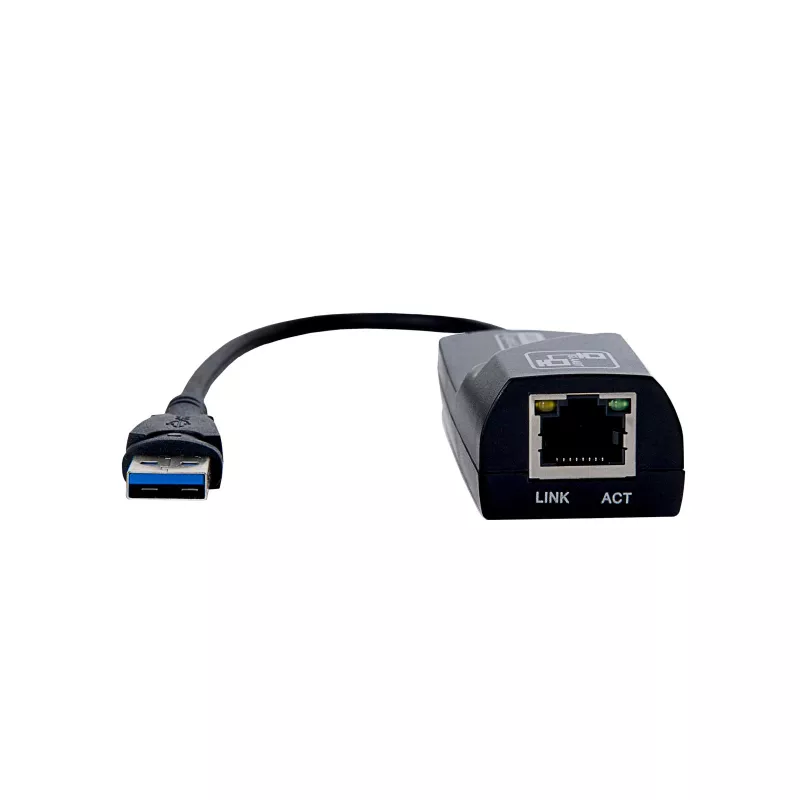 Adattatore Akyga AK-AD-31 USB 3.0 a Gigabit Ethernet, RJ45, cavo 15 cm, nero