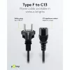 Cavo IEC Goobay 5 m nero spina tipo F IEC C13 H05VV-F3G
