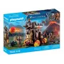 Set di personaggi Novelmore 71643 carro da guerra con cannone incendario